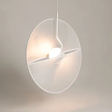Pendelleuchte – Weißes Metall, Stoffschirm, 14 W LED, Ø45 cm - Reflex | Maytoni