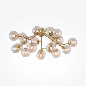 Ceiling Light Matte Gold Amber Mirrored 20×G9 – MOD545PL-20G | Maytoni