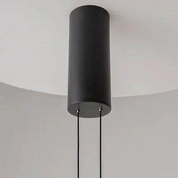 Pendant Light with Oval Fabric Shade, Black Aluminum Frame & Integrated LED – Evolution | Maytoni