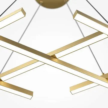 Pendant Light Black & Satin Nickel Finish Linear Design & Integrated LED – Halo | Maytoni