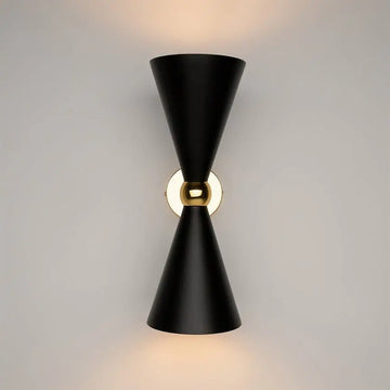 Wall Lamp with Gold Finish and Black Metal Shades – Vesper | Maytoni