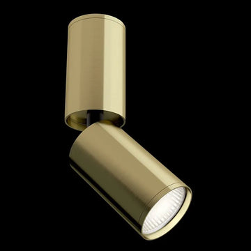 Deckenleuchte – Messing Aluminium, 1 × GU10, 10 W Leistung, Höhe 19.2 cm - Focus S | Maytoni