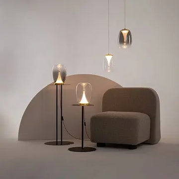 Pendant Lamp Gold-Colored Metal Crystal Elements Height-Adjustable – Splash | Maytoni