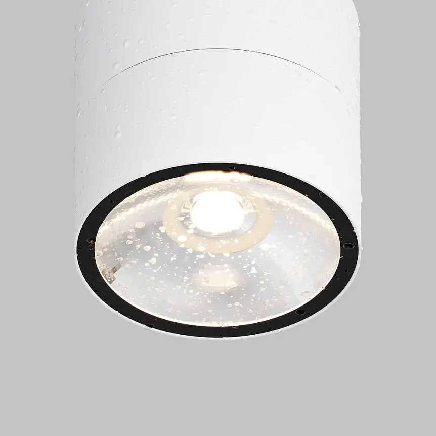 Deckenleuchte – Weißes Metall mit Glas, 12 W LED, Warmweiß, 10,8 cm Höhe - Spin | Maytoni