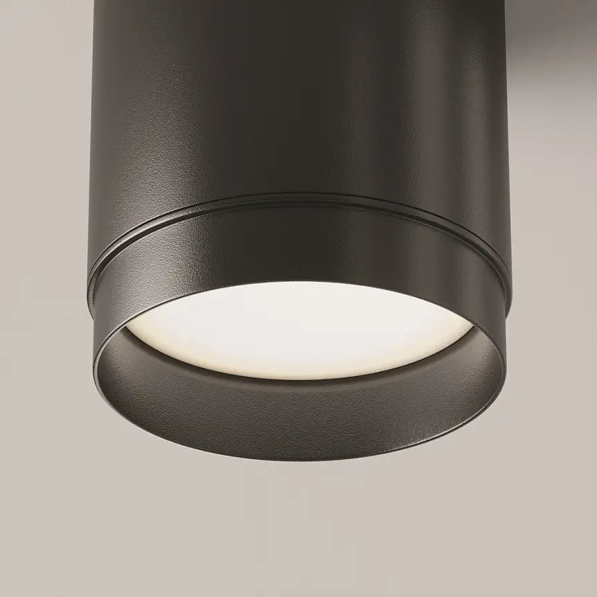 Deckenleuchte – Schwarzes Aluminium, 1×GX53 Fassung, 8,5 cm Höhe - Polar | Maytoni