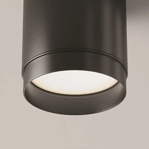 Deckenleuchte – Schwarzes Aluminium, 1×GX53 Fassung, 8,5 cm Höhe - Polar | Maytoni