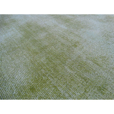 Teppich – Edelgrüne Farbe, Retro Design, Edler Viskoseflor, 170 cm - Luxury 110 | Kayoom