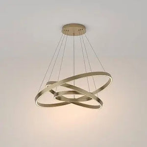 Brass Finish Pendant Light, Height Adjustable, LED 3000K & Modern Design – Rim | Maytoni