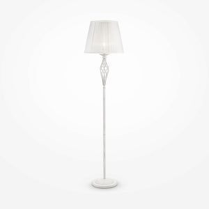 Stehleuchte – Weiß-Goldenes Metall, 1 × E14 Fassung, 40 W Leistung, 165,0 cm Höhe - Grace | Maytoni