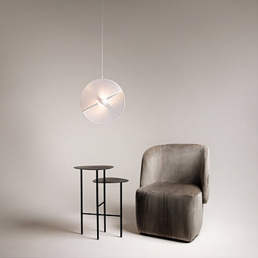Pendelleuchte Weißes Textil Modernes Design & Integrierte LED – Reflex | Maytoni