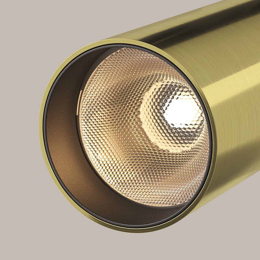 Deckenleuchte Messingfarbene Aluminium - Oberfläche – Focus LED | Maytoni - Esszett Luxury | Stilvolles Wohnen mit Charakter