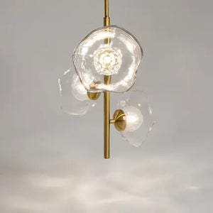 Pendant lamp Modern brass metal and cast glass accent with elegant design – Miracle | Maytoni
