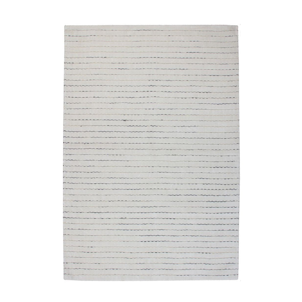 Teppich – Weiß Grau, Flachflor, Streifen-Look, 170 cm - Prime 110 | Kayoom