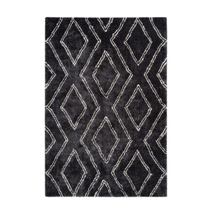 High-Pile Rug Geometric Textured Pattern Underfloor Heating Suitable – Orlando 325 | Kayoom