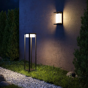 Landscape Lights Black Aluminum Rectangular Post with Integrated 10W LED (10W LED, 3000K, 520lm, IP65) – O021FL-L10B3K | Maytoni