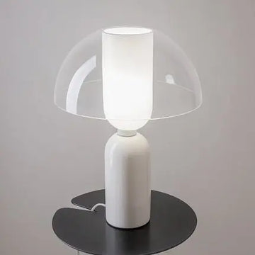 Tischleuchte – Weißes Metall, Keramik und Glas, 1× E14 Fassung, 40 W Leistung, Ø30 cm - Memory | Maytoni