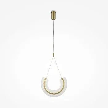 Pendelleuchte – Goldfarbenes Aluminium und Glas, 10 W Leistung, Warmweiß, 186 cm Höhe - Maya | Maytoni