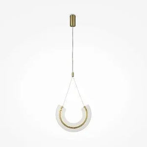 Pendelleuchte – Goldfarbenes Aluminium und Glas, 10 W Leistung, Warmweiß, 186 cm Höhe - Maya | Maytoni