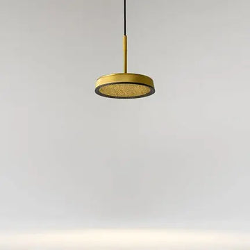 Pendant light Black-Gold ring-shaped aluminum casing Integrated LED & Modern Design – El | Maytoni