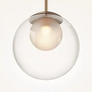 Pendant Light Round Mesh Design Brushed Gold LED 40W – Basic Form | Maytoni