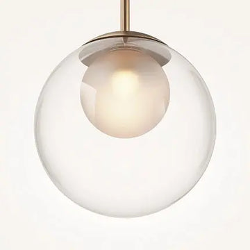 Pendelleuchte – Goldenes Metall, Glaskugel, 20 cm - Basic Form | Maytoni