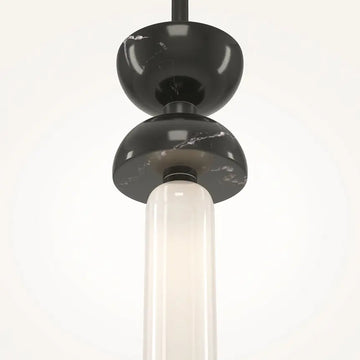 Pendelleuchte – Schwarzes Metall-Marmor, 28 W Leistung, G9 Fassung, 336,5 cm Höhe - Kyoto | Maytoni