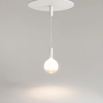 Pendelleuchte – Weißes Metall, Warmweißes Licht, 6 W Leistung, Ø25 cm - Nebula | Maytoni
