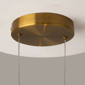Pendant Lamp Brass-Colored Metal & Clear Glass Diffuser – Lunare | Maytoni