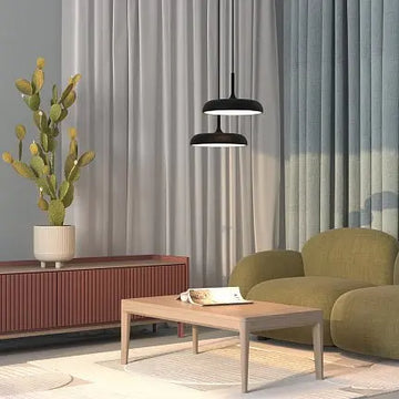 Pendant Lamp with Matte Black Finish & Minimalist Design – Gerhard | Maytoni