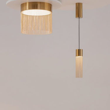 Deckenleuchte Gold‑Metallrahmen Integrierte LED (18 W) & Schmuck‑Kettendekor – Imaginary | Maytoni - Esszett Luxury | Stilvolles Wohnen mit Charakter