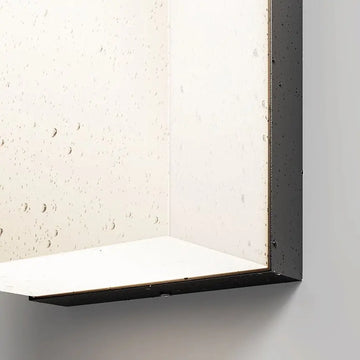 Wall light with graphite-colored aluminum frame and white matte diffuser – Badd | Maytoni