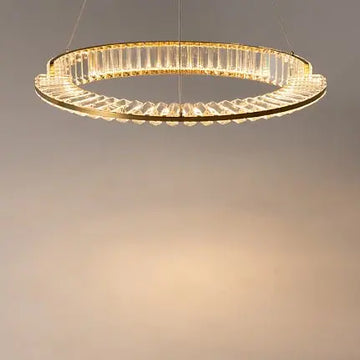 Pendelleuchte – Messingfarbenes Metall, 36 W Leistung, Warmweiß, Ø62 cm - Krone | Maytoni