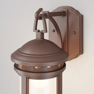Wandleuchte aus retrobraunem Aluminium mit satiniertem Glas – Salamanca | Maytoni - Esszett Luxury | Stilvolles Wohnen mit Charakter