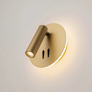 Wandleuchte – Mattgoldenes Aluminium, IP20 Schutz, Warmweiß, 14 cm Höhe - Ios 176 | Maytoni