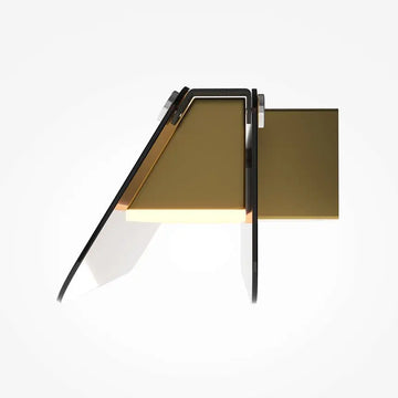 Wall lamp Black Chrome, Glass Sphere, Integrated LED - Flat | Maytoni