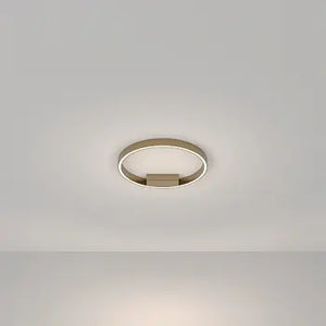 Deckenleuchte – Messingfarbenes Aluminium, 25W Leistung, Neutralweiß, Ø40 cm - Rim | Maytoni