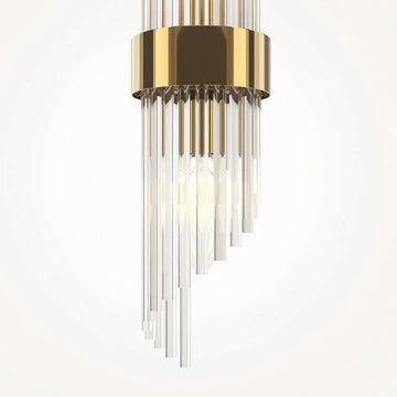 Wandleuchte – Goldfarbenes Metall, 2× E14 Fassung, Glasschirme, 60 W Leistung, Höhe 46,2 cm - Frame | Maytoni