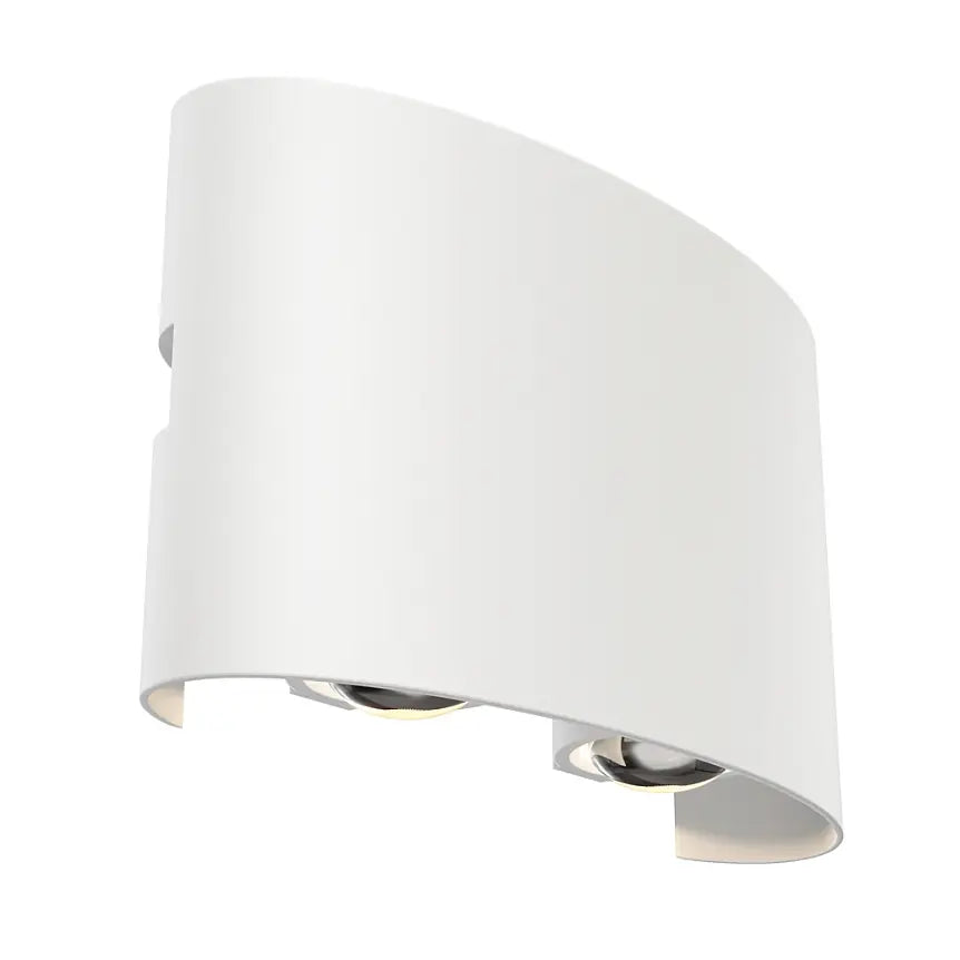 Facade Lighting White Metal Up-Down LED Light – Strato | Maytoni