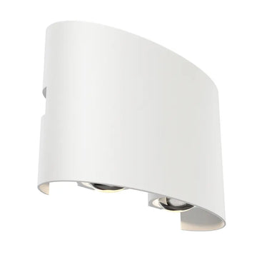 Facade Lighting White Metal Up-Down LED Light – Strato | Maytoni