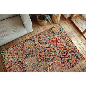 Carpet Colorful Braid Design Durable Versatile – Tulum 356 | Kayoom