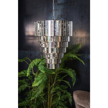 Pendelleuchte - Ceylin Silver 40.0 x 40.0 x 51.0 cm von PTMD - Esszett Luxury | Stilvolles Wohnen mit Charakter