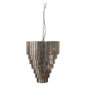 Pendelleuchte - Ceylin Silver 40.0 x 40.0 x 51.0 cm von PTMD - Esszett Luxury | Stilvolles Wohnen mit Charakter