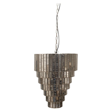 Pendelleuchte - Ceylin Silver 40.0 x 40.0 x 51.0 cm von PTMD - Esszett Luxury | Stilvolles Wohnen mit Charakter