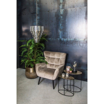 Pendelleuchte - Ceylin Silver 40.0 x 40.0 x 51.0 cm von PTMD - Esszett Luxury | Stilvolles Wohnen mit Charakter