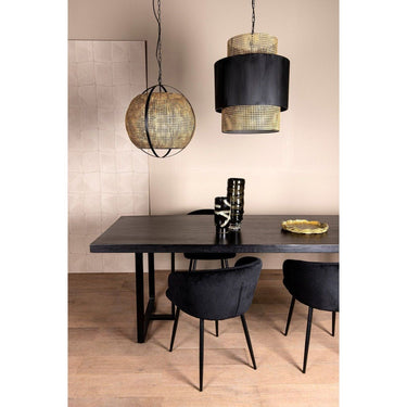 Pendelleuchte - Erdila Black bamboo von PTMD - Esszett Luxury | Stilvolles Wohnen mit Charakter