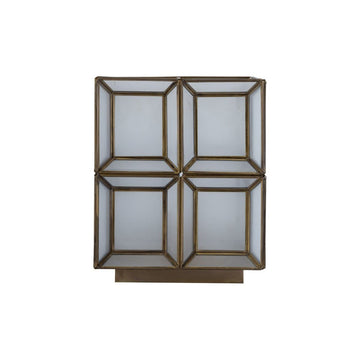 Pendelleuchte - Layra 24.0 x 24.0 x 30.0 cm Milchglas 1 von PTMD - Esszett Luxury | Stilvolles Wohnen mit Charakter
