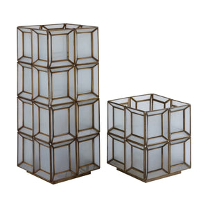 Pendelleuchte - Layra 24.0 x 24.0 x 30.0 cm Milchglas 1 von PTMD - Esszett Luxury | Stilvolles Wohnen mit Charakter