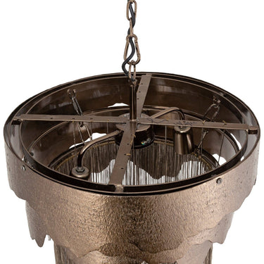 Pendelleuchte - Lucass silver casted chains von PTMD - Esszett Luxury | Stilvolles Wohnen mit Charakter