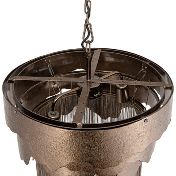 Pendelleuchte - Lucass silver casted chains von PTMD - Esszett Luxury | Stilvolles Wohnen mit Charakter