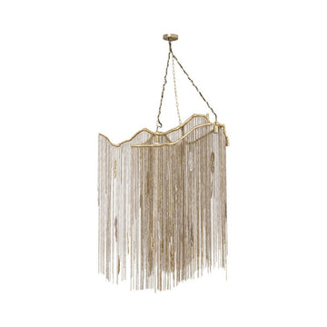 Pendelleuchte - Wilco Brass 108.0 x 44.0 x 185.0 cm von PTMD - Esszett Luxury | Stilvolles Wohnen mit Charakter